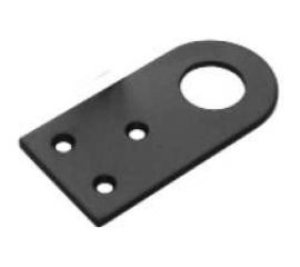 Прямая проушина Домарт 30x60 мм, черная 170935 