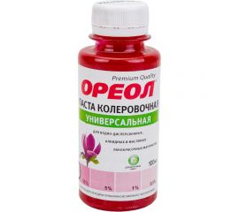 Универсальная колеровочная паста ОРЕОЛ фуксия (10), 100 мл 4782 