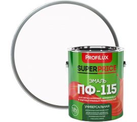 Эмаль ПФ-115 Profilux SUPERPRICE белая, 1.9 кг МП000018733 