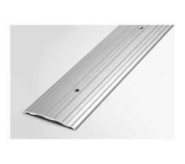 Порог прямой алюминиевый (60 мм, 1,35 м, порошковое покрытие, Серебро) ЛУКА УТ000005919 