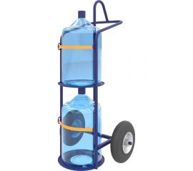 Тележка для перевозки 2-х баллонов воды RUSKLAD ВД 2 пневмо 