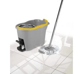 Набор для мытья полов Apex ESPRESSO швабра + ведро с центробежной системой отжима 10580-A 