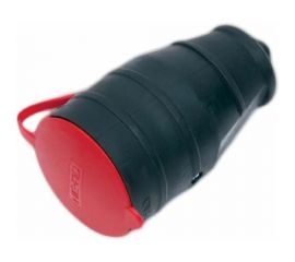 Штепсельное гнездо NE-AD с заземлением с крышкой, 3х25А,каучук, 4006 