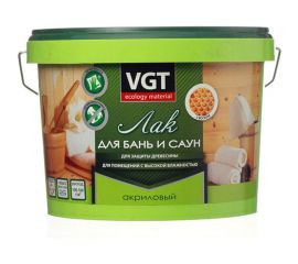 Акриловый лак для бань и саун VGT 0,9кг 11602863 