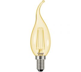 Светодиодная лампа General Lighting Systems FIL Свеча на ветру CWS-7W-E14 золотое стекло 649931 