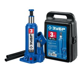 Бутылочный гидравлический домкрат ЗУБР Профессионал в кейсе 3т 43060-3-K_z01 
