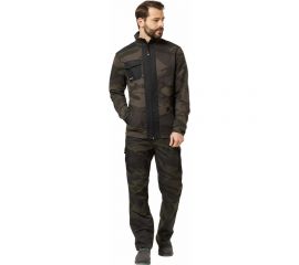 Куртка-толстовка Эксперт Спецодежда Аксель кмф хаки/черный, р. 48-50, рост 170-176 6446000067065 