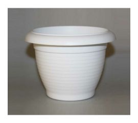 Горшок SANTINO Терра 4 л, белый, диам. 23 см, высота 165 мм 049280 