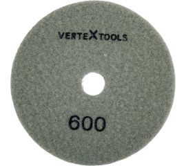 Круг алмазный гибкий шлифовальный для полировки мрамора (100х3х15 мм; Р600) vertextools 12500-0600 