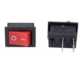 Клавиша Nord-Yada 250V 6А Mini красная (2конт.) ON-OFF (2шт в упаковке) 905469 