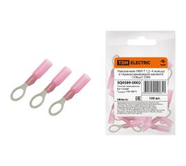 Наконечник TDM НКИ-Т 1,5–4 кольцо в термоусаживаемой манжете 100шт SQ0589-0002 