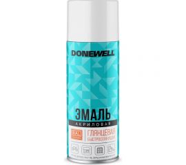 Эмаль универсальная акриловая DONEWELL RAL 9003 белая глянцевая DW-A9003 