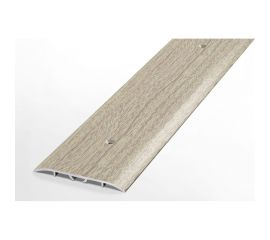 Порог прямой алюминиевый декоративный (60 мм, 1,8 м, Дуб беленый) ЛУКА УТ000012469 