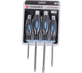 Набор отверток FORCEKRAFT силовые, магнитные, Profi, 4пр. в блистере 26894 FK-7004 