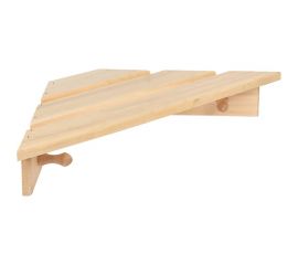 Угловая полка-вешалка Банные штучки, 4 крючка, липа, 58х11х29 см 32473  