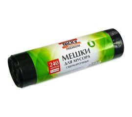 Мешки для мусора 240 л, 5 шт, LDPE, 50 мкм ANTELLA 7585 