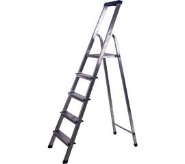 Алюминиевая стремянка с органайзером STAIRS 5 ступеней AS 05 LX 