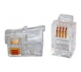 Коннектор TWIST для телефонного кабеля RJ-11 6p4c, медный, 20шт. CN-6P4C-U-TWCS/20 