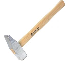 Слесарный молоток Волжский инструмент 1.0 кг, квадратный боек, цинковое покрытие 3603016 