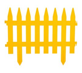 Декоративный забор Grinda КЛАССИКА 28x300 см, желтый 422201-Y 