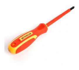 Диэлектрическая крестовая отвертка STEKKER Ph 1 х 80 мм, SDE-PH1-80, 39765 