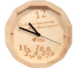 Кварцевые часы Банные штучки в форме бочки 27х8 см 39100 