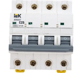 Автоматический выключатель IEK ARMAT M10N 4P C 25А AR-M10N-4-C025 