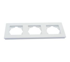 Рамка GUNSAN 3 поста Eqona белый 16401100-000143 