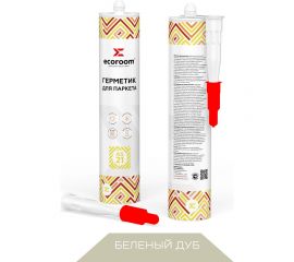 Акриловый герметик для паркета ECOROOM as-21 беленый дуб, 310 мл 226-1-310-бел.дуб 