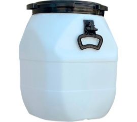 Бочка Тара.ру п/э 50 л, квадратная, евростандарт, белый 26532 