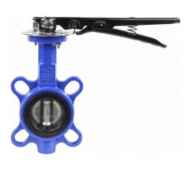 Повротный затвор DN.ru WCB-316L-EPDM Ду40/50 Ру16, углеродистая сталь, EPDM, с ручкой D050-02023 