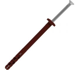 Усиленный нейлоновый дюбель-гвоздь ЕВРОПАРТНЕР multi pro f, грибовидный борт, 6x80 мм, 20 шт. B7 0019 