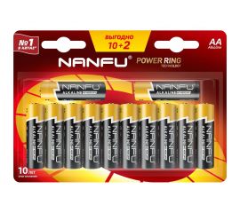 Батарейка NANFU alkaline aa 10+2шт./бл 6901826017743 