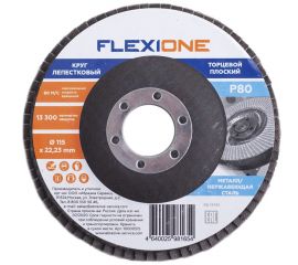 Круг лепестковый плоский (115х22.2 мм; Р80) Flexione 10000515 