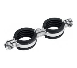 Двойной трубный оцинкованный хомут ЗУБР 1"", 8 шт. 37890-32-37 