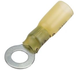 Кольцевой изолированный термоусаживаемый наконечник REXANT диаметр 6.5мм 4-6кв.мм желтый, 100 шт 08-0058 