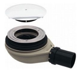 Сифон для поддона HATRIA LIF.H3 с круглой крышкой выпуска, хром, 90 мм Y3AC77 