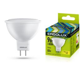 Электрическая светодиодная лампа Ergolux LED-JCDR-9W-GU5.3-3K JCDR 9Вт GU5.3 3000K 172-265В 13624 