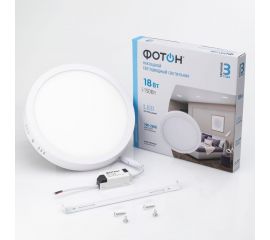 Светодиодный накладной светильник ФОТОН круглый CLO-18W4200K-R 24728 