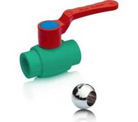 Шаровой кран Blue Ocean ГВС, рычаг, 20, полипропиленовый, зеленый PPRF/BV/PPR/HW G -1 -20 