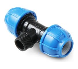 Тройник с наружной резьбой UNIO 25x3/4x25 77025000025M034b 