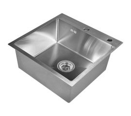 Комплект кухонная мойка WISENT из нержавеющей стали, 50x50 см, с дозатором WGS35050/W405A/WGER010 