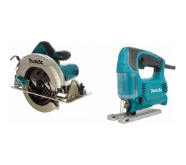 Набор электроинструментов Makita DK0167: лобзик 4329 + дисковая пила HS7601 