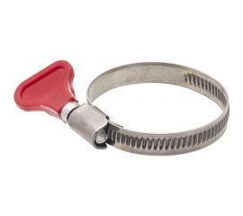 Обжимной хомут из нерж. стали Невский Крепеж 30-45 мм, с бабочкой, ярлык нк 850530 