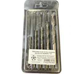 Набор сверл по металлу под резьбу 5 шт, 2.5-8.5 мм, Р6М5 Туламаш 166186 