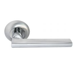 Дверная ручка MORELLI Bridge MH-25 SC/CP цвет матовый хром/хром 9009523 