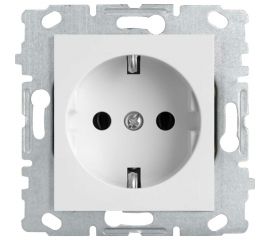Одинарная розетка Vesta Electric roma с заземлением без рамки FRZ00010004BEL 