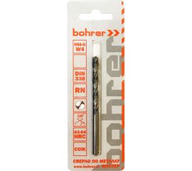 Сверло по металлу серия Мастер (1 шт, 4 мм, HSS-G, DIN 338 RN) BOHRER 31520040 