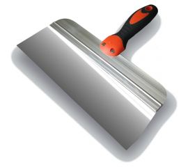 Шпатель DECOR 400 мм, ширина 75 мм, толщина 0,45 мм, двухкомпонентная ручка, нерж. сталь, фасадный 