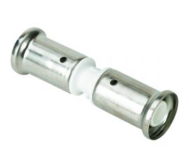 Муфта Henco ПВДФ пресс белая, 20x20 HE 15PKW-2020 